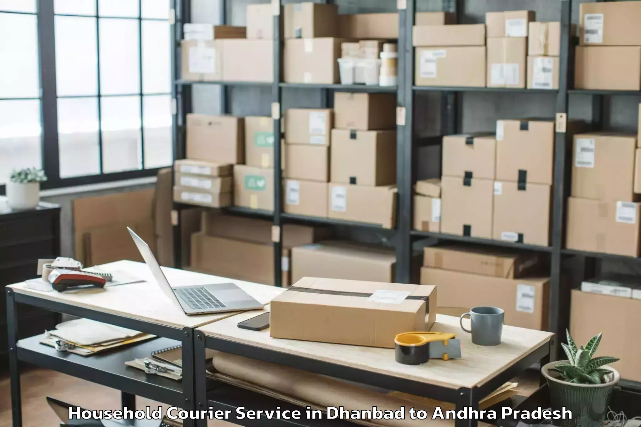 Quality Dhanbad to Ganapavaram Household Courier